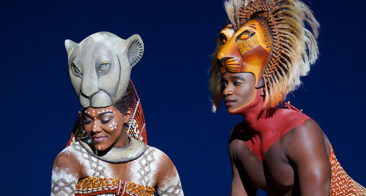 Nala and Simba in THE LION KING